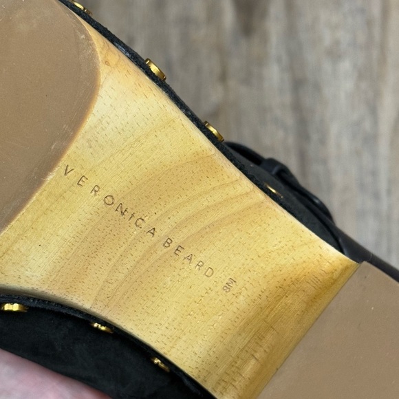 Veronica Beard • Dacey Black Suede Clogs - Picture 10 of 12